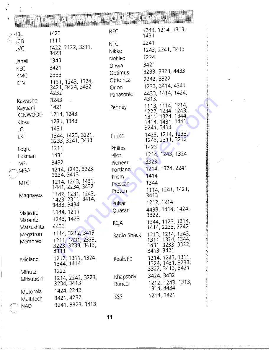 Kenwood Klicker User Manual Download Page 11