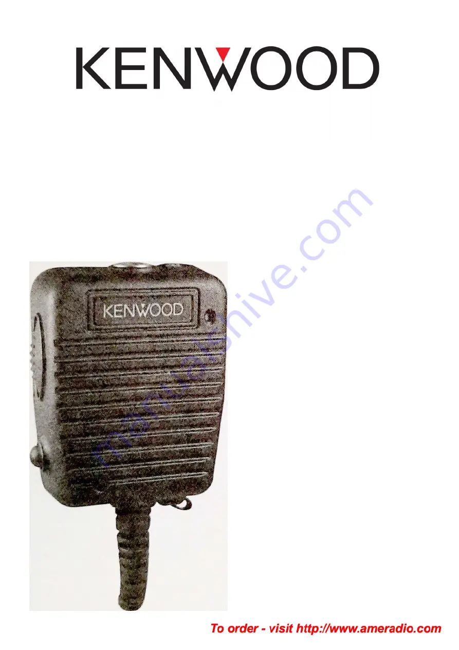 Kenwood KMC-40 Скачать руководство пользователя страница 1