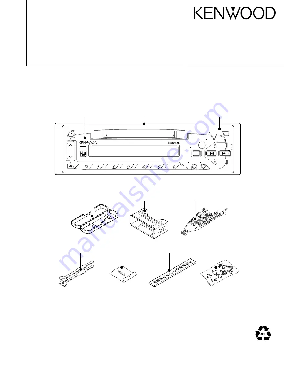 Kenwood KMD-44 Скачать руководство пользователя страница 1