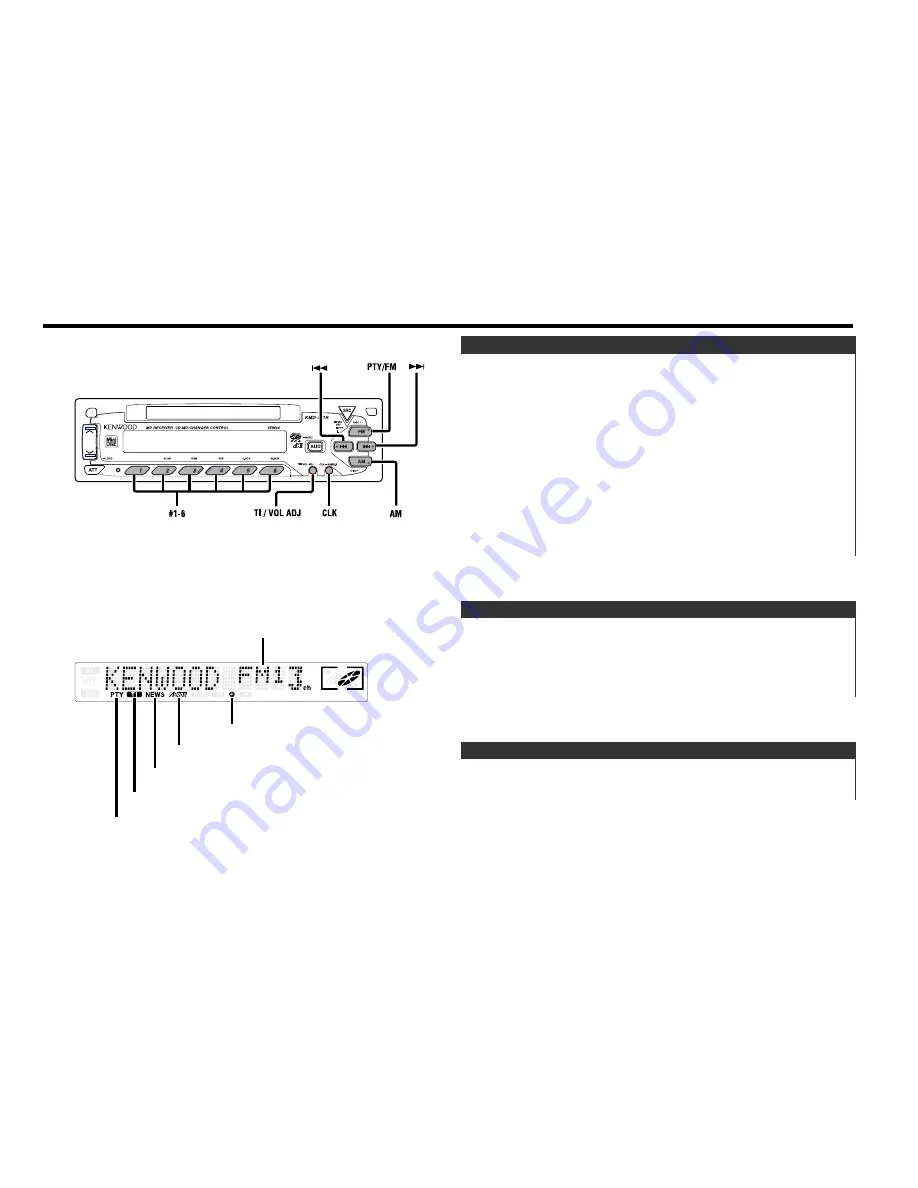 Kenwood KMD-671R Instruction Manual Download Page 11