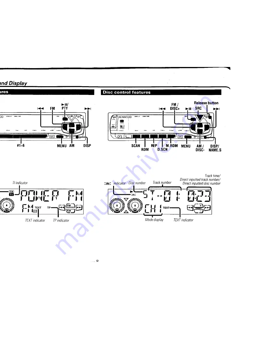 Kenwood KMD-70R Instruction Manual Download Page 8