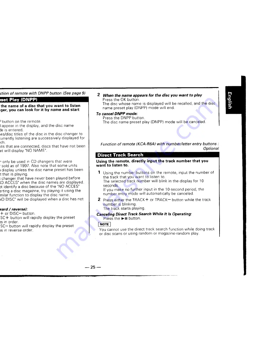 Kenwood KMD-70R Instruction Manual Download Page 25