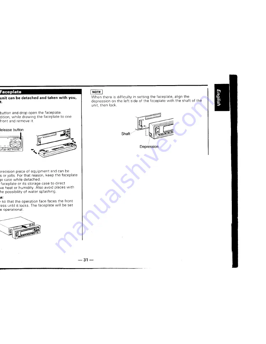 Kenwood KMD-70R Instruction Manual Download Page 31