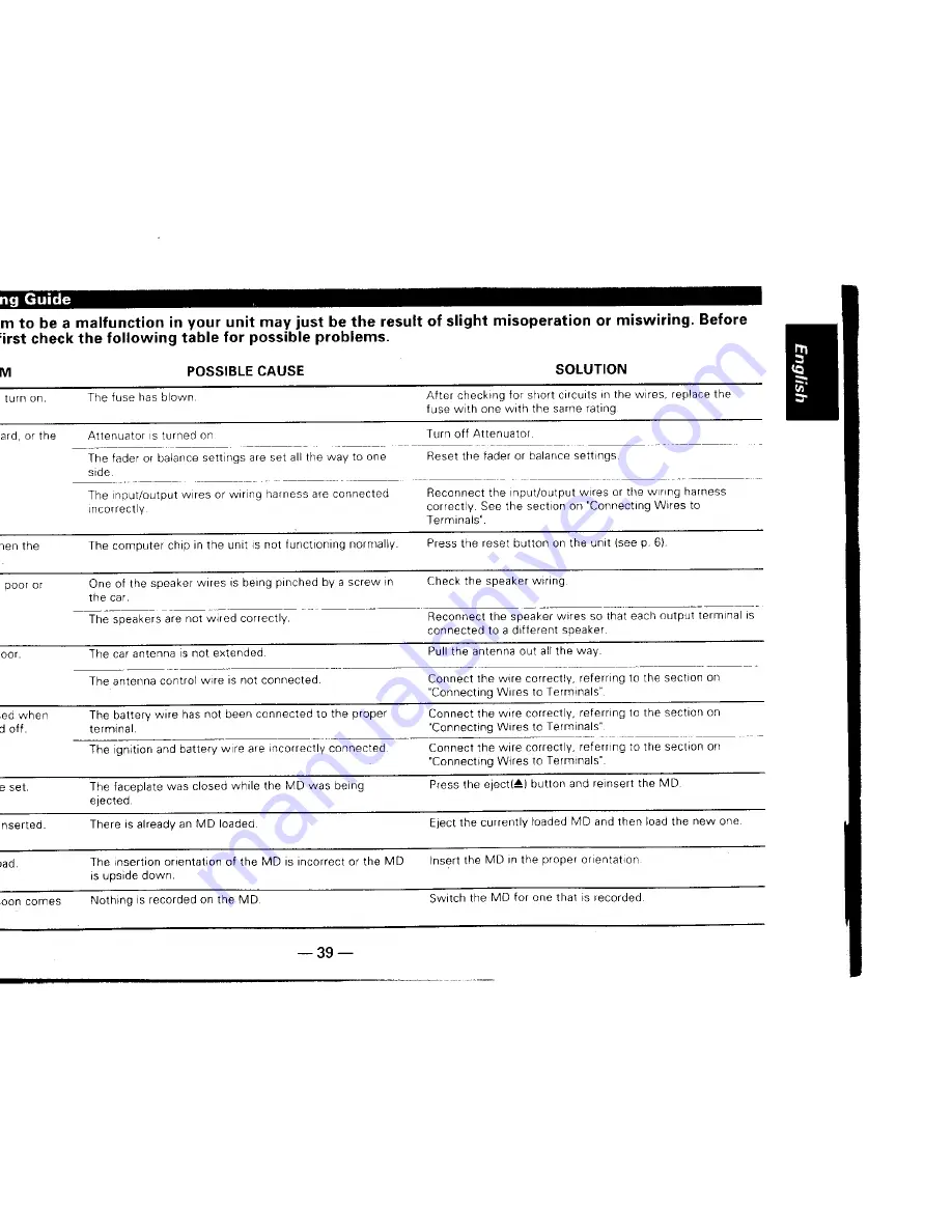 Kenwood KMD-70R Instruction Manual Download Page 39