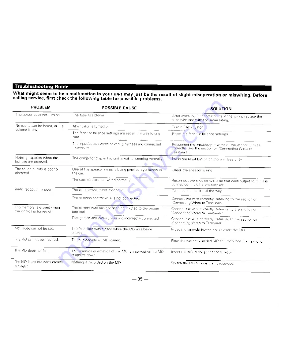 Kenwood KMD-71 Instruction Manual Download Page 35