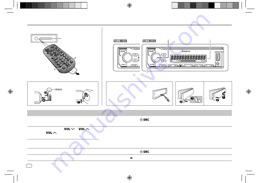 Kenwood KMM-104 Instruction Manual Download Page 38