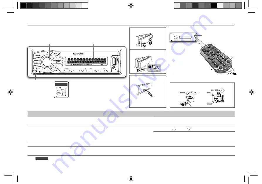 Kenwood KMM-108 Instruction Manual Download Page 3