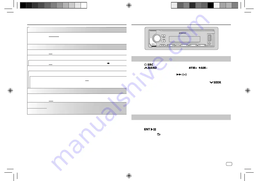 Kenwood KMM-122 Скачать руководство пользователя страница 37