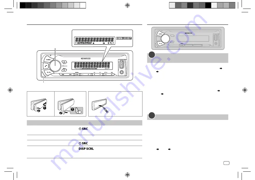 Kenwood KMM-303BT Instruction Manual Download Page 25