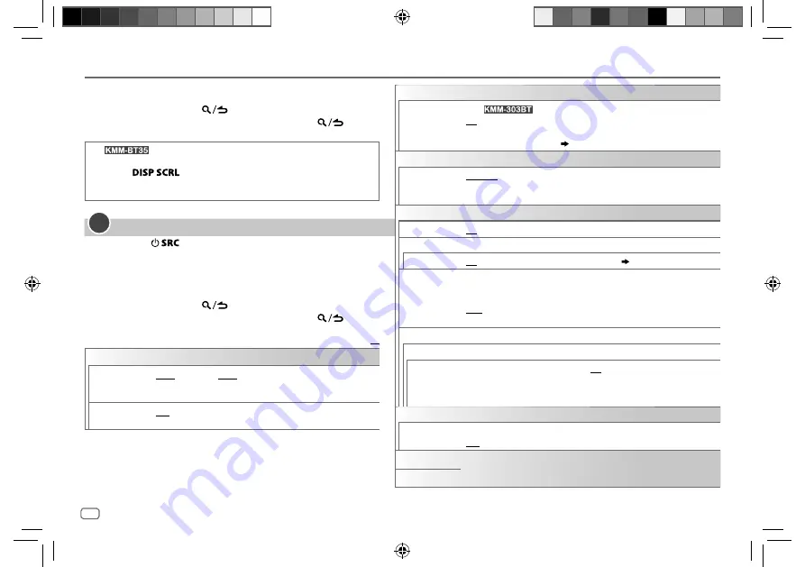 Kenwood KMM-303BT Instruction Manual Download Page 26