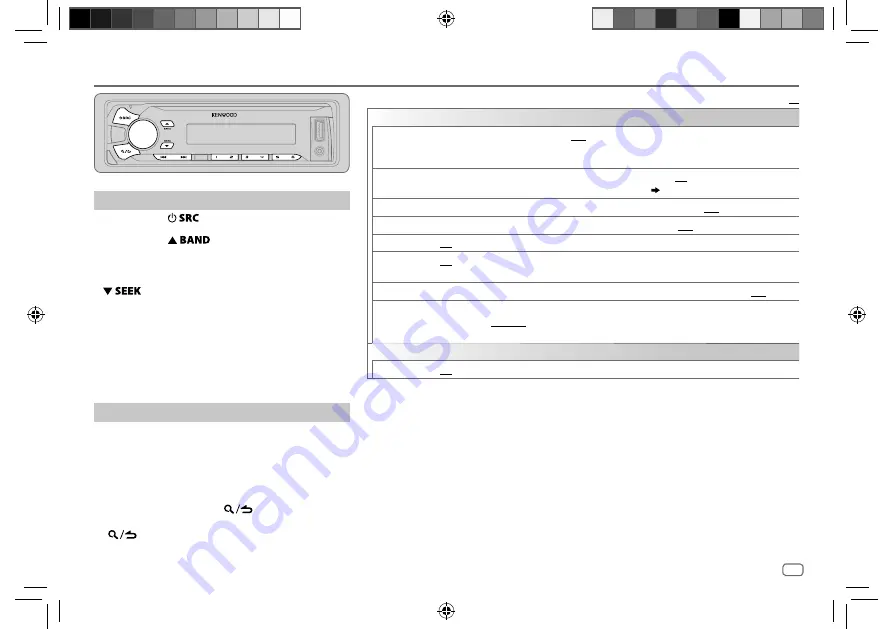 Kenwood KMM-303BT Instruction Manual Download Page 27