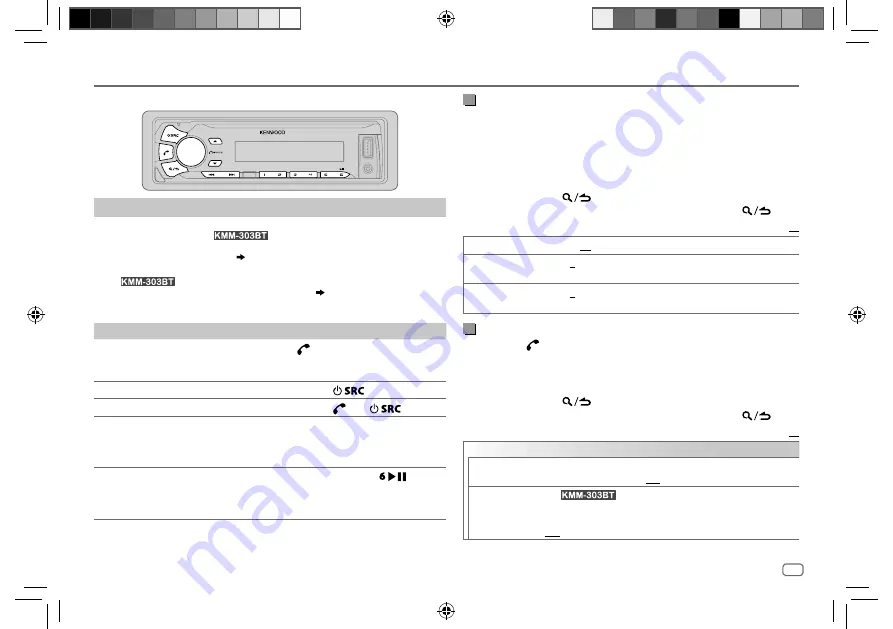 Kenwood KMM-303BT Instruction Manual Download Page 51