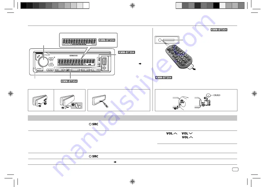 Kenwood KMM-BT204 Instruction Manual Download Page 3