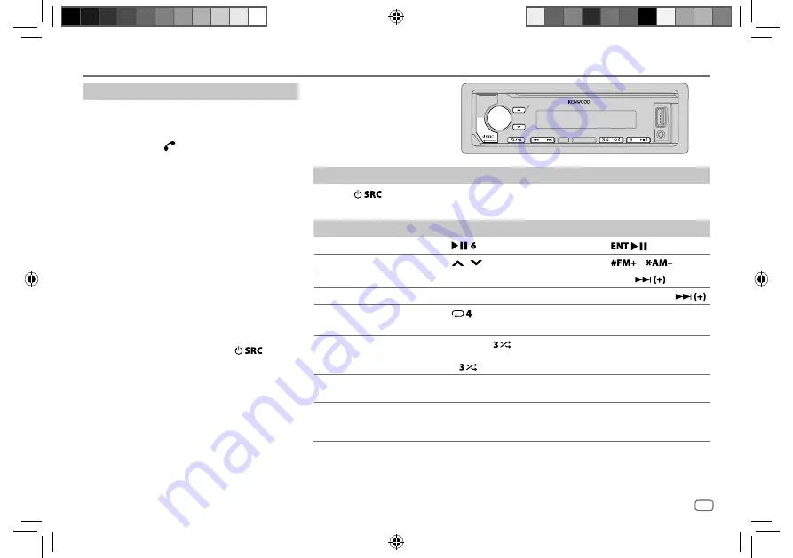 Kenwood KMM-BT204 Instruction Manual Download Page 19