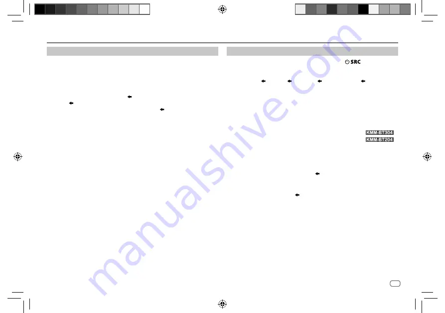 Kenwood KMM-BT204 Instruction Manual Download Page 59