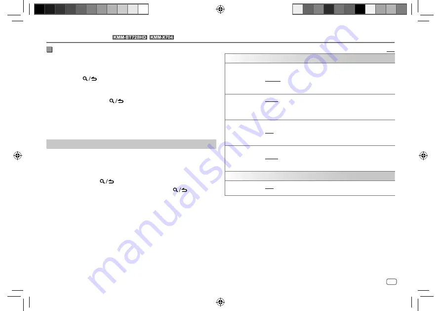 Kenwood KMM-BT228U Instruction Manual Download Page 61