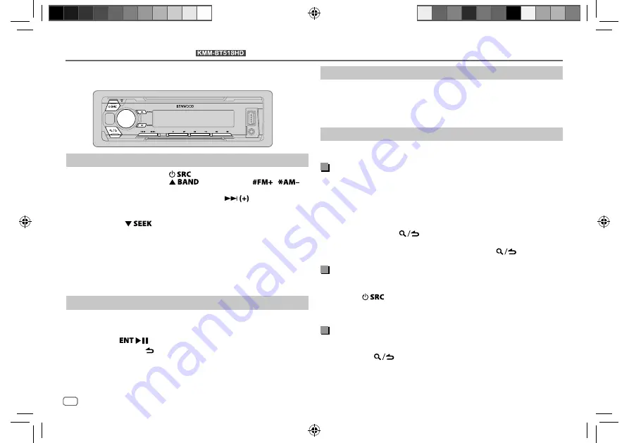 Kenwood KMM-BT318 Скачать руководство пользователя страница 46