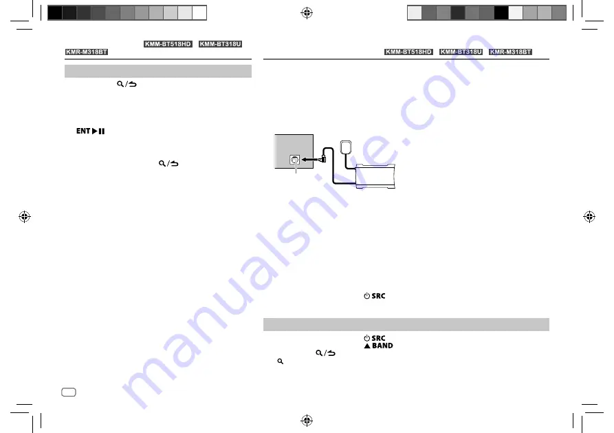 Kenwood KMM-BT318 Instruction Manual Download Page 54