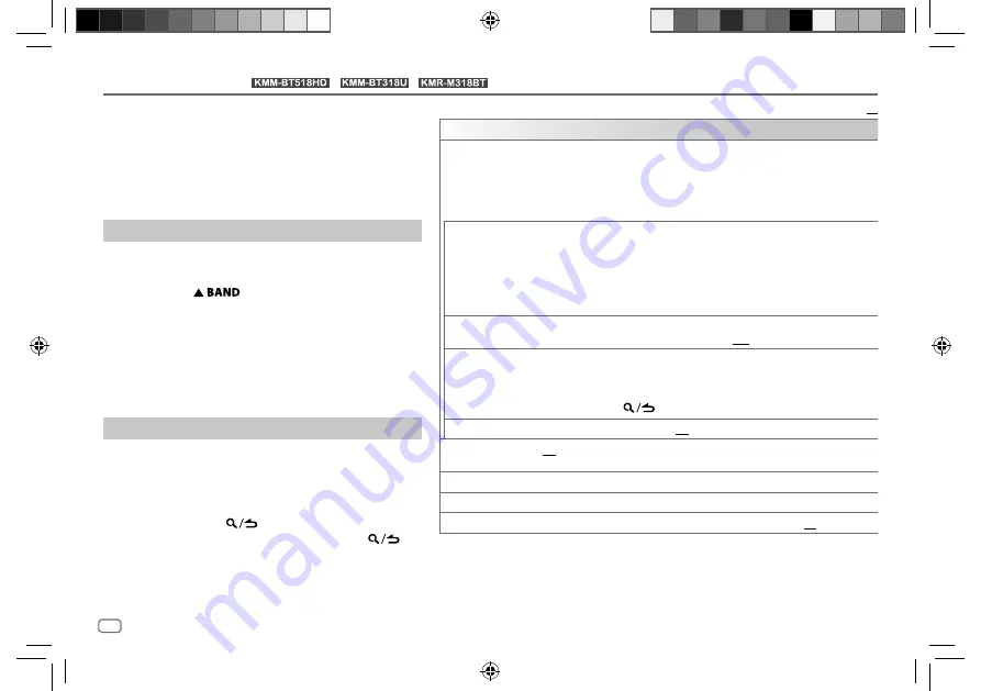 Kenwood KMM-BT318 Instruction Manual Download Page 56