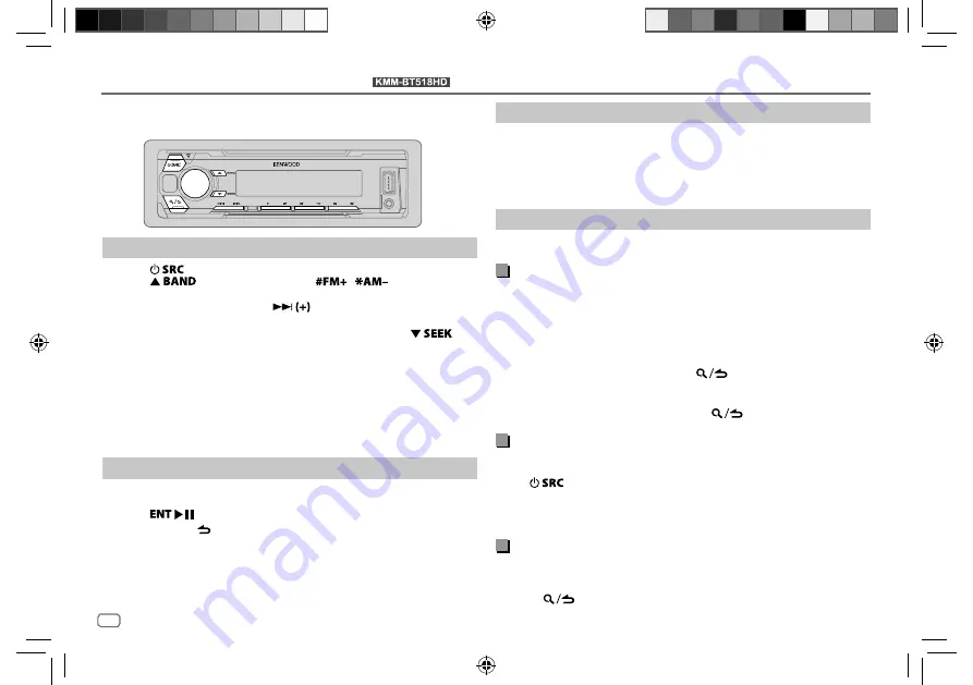 Kenwood KMM-BT318 Instruction Manual Download Page 82