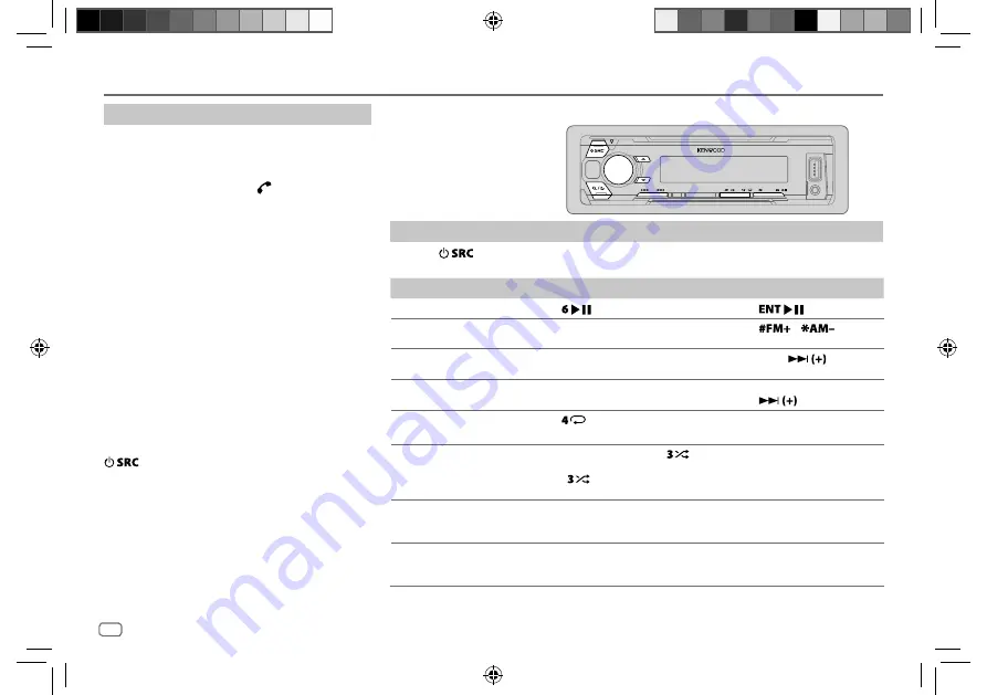 Kenwood KMM-BT318 Instruction Manual Download Page 98