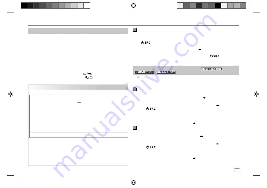 Kenwood KMM-BT318 Instruction Manual Download Page 99