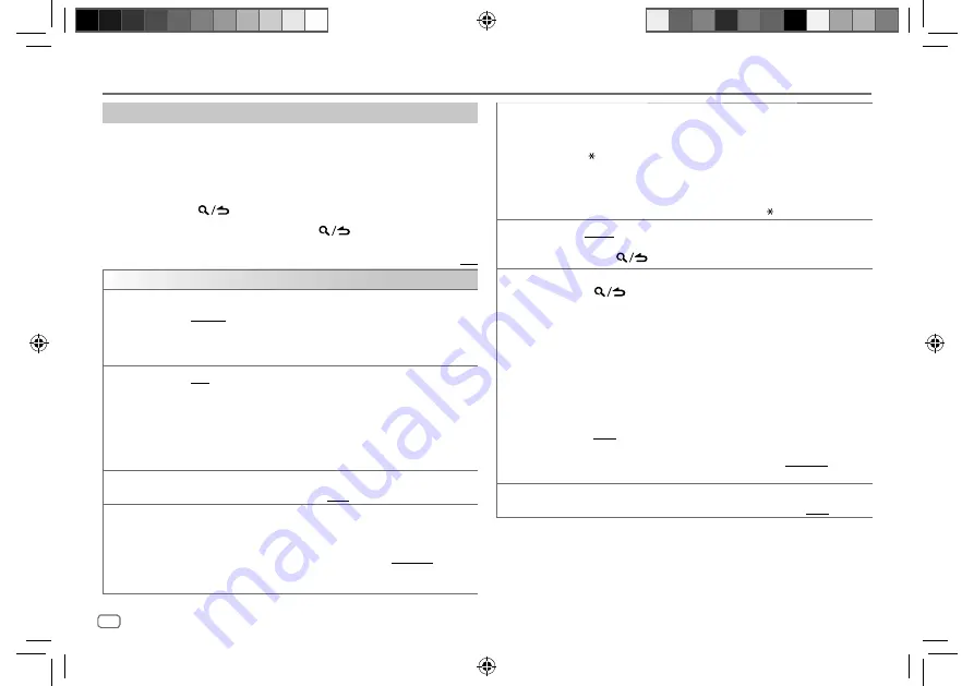 Kenwood KMM-BT508DAB Instruction Manual Download Page 16