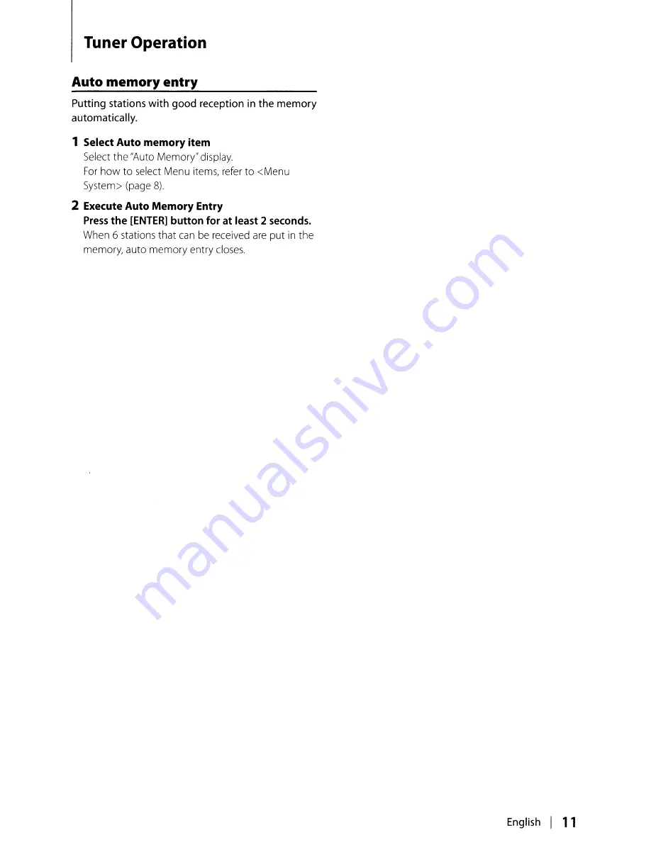 Kenwood KMR-700U - Radio / Digital Player Instruction Manual Download Page 11