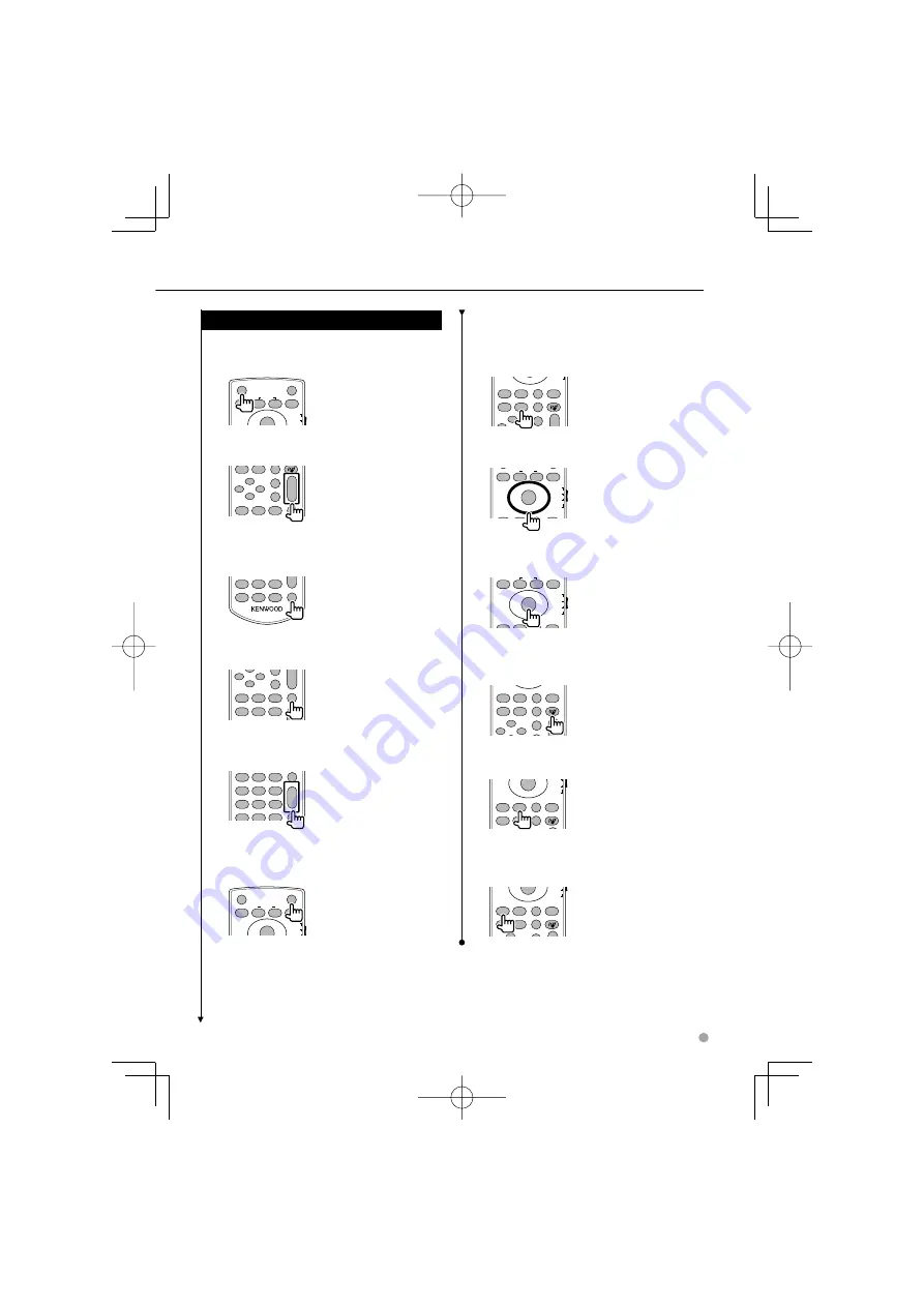 Kenwood KNA-RCDV330 - Wireless Remote For Multimedia Receivers Instruction Manual Download Page 3