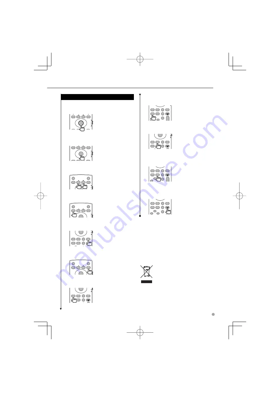 Kenwood KNA-RCDV330 - Wireless Remote For Multimedia Receivers Instruction Manual Download Page 7