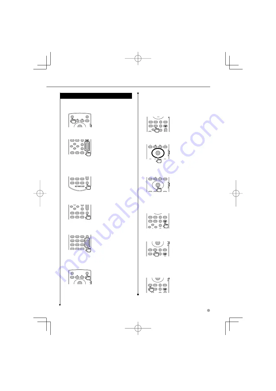 Kenwood KNA-RCDV330 - Wireless Remote For Multimedia Receivers Instruction Manual Download Page 15