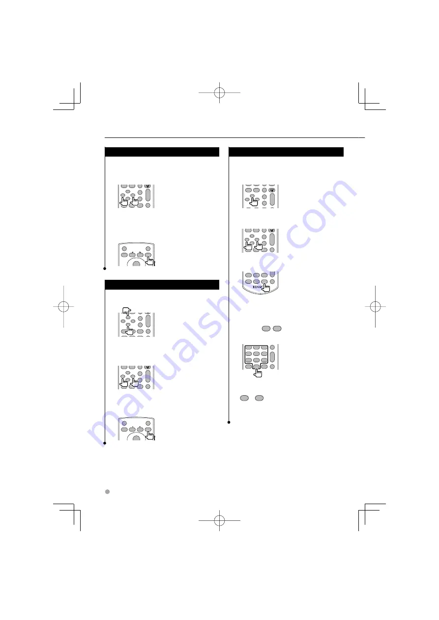 Kenwood KNA-RCDV330 - Wireless Remote For Multimedia Receivers Instruction Manual Download Page 24