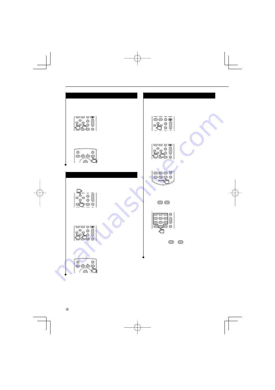 Kenwood KNA-RCDV330 - Wireless Remote For Multimedia Receivers Instruction Manual Download Page 36