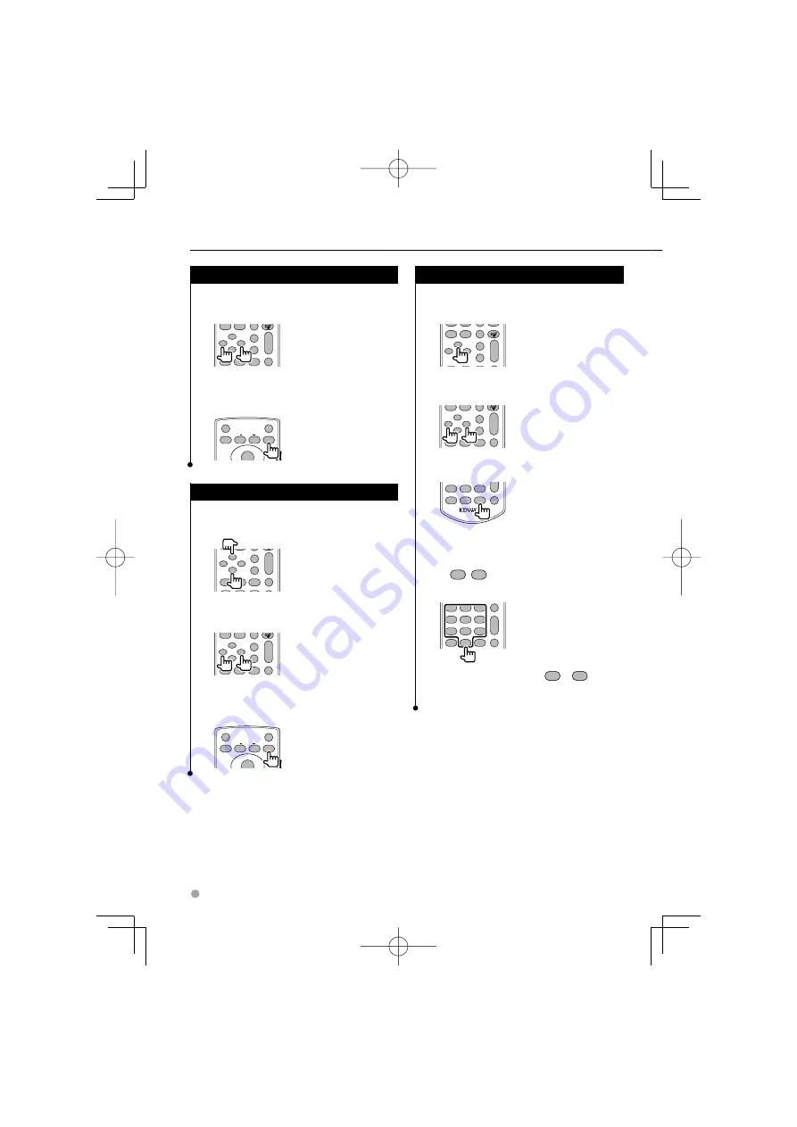 Kenwood KNA-RCDV330 - Wireless Remote For Multimedia Receivers Instruction Manual Download Page 48