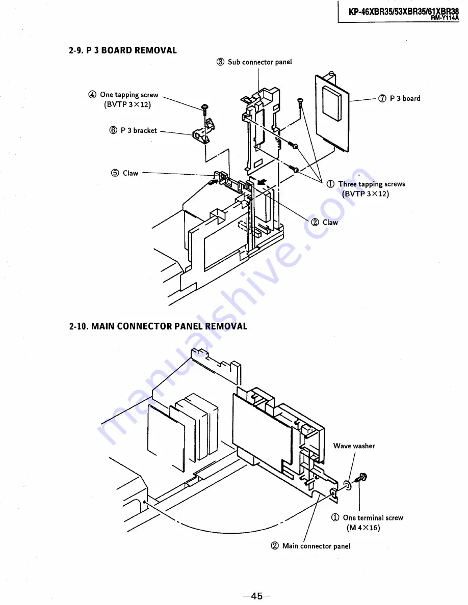 Kenwood KP-46XBR35 Скачать руководство пользователя страница 43