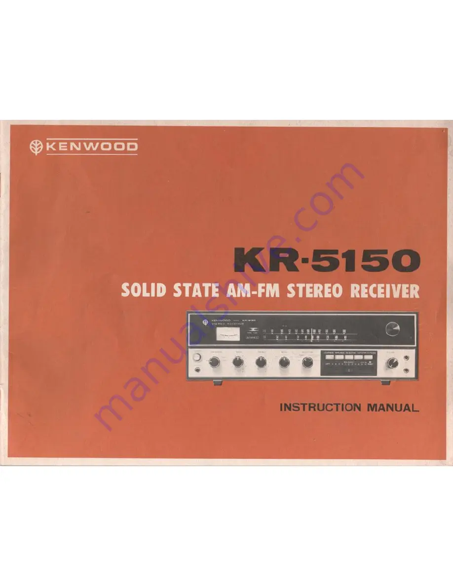 Kenwood KR-5150 Instruction Manual Download Page 1