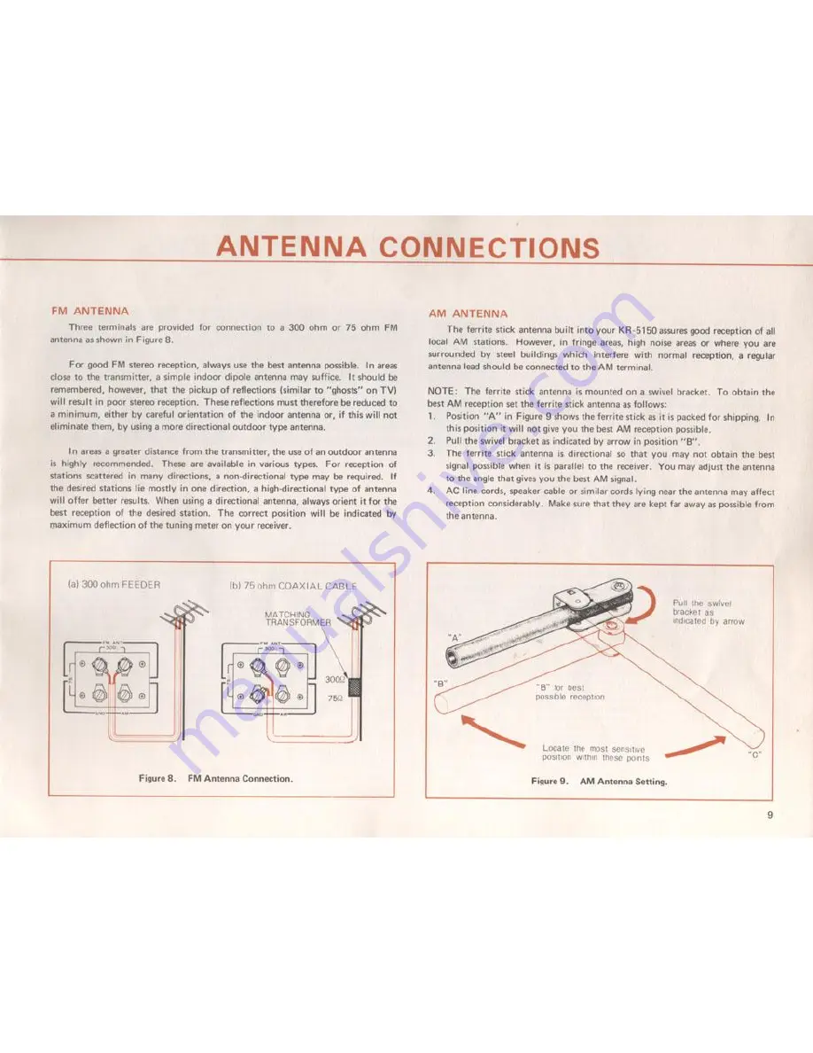 Kenwood KR-5150 Instruction Manual Download Page 9