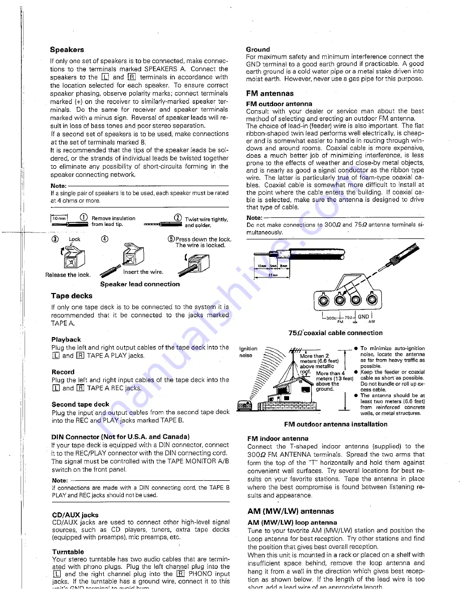 Kenwood KR-A30 Instruction Manual Download Page 4