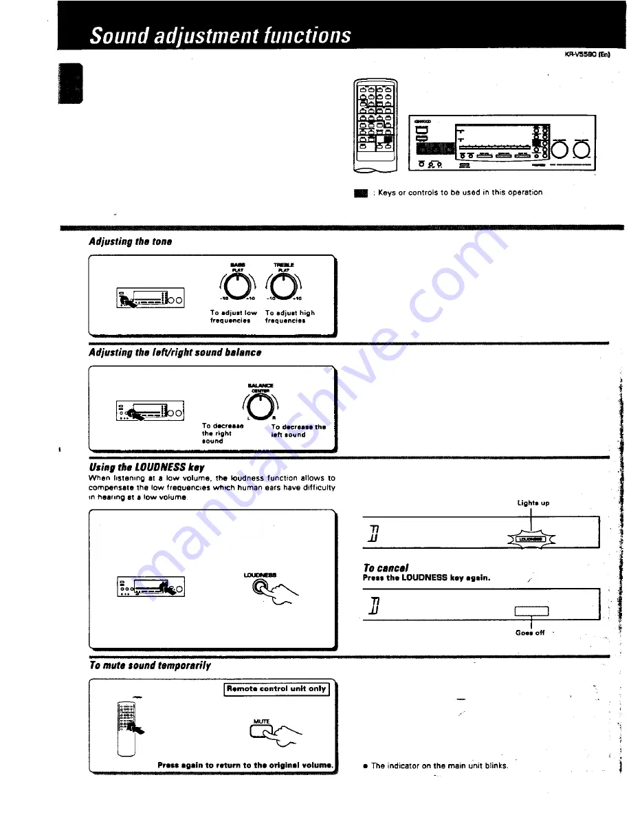 Kenwood KR-V5580 Скачать руководство пользователя страница 14