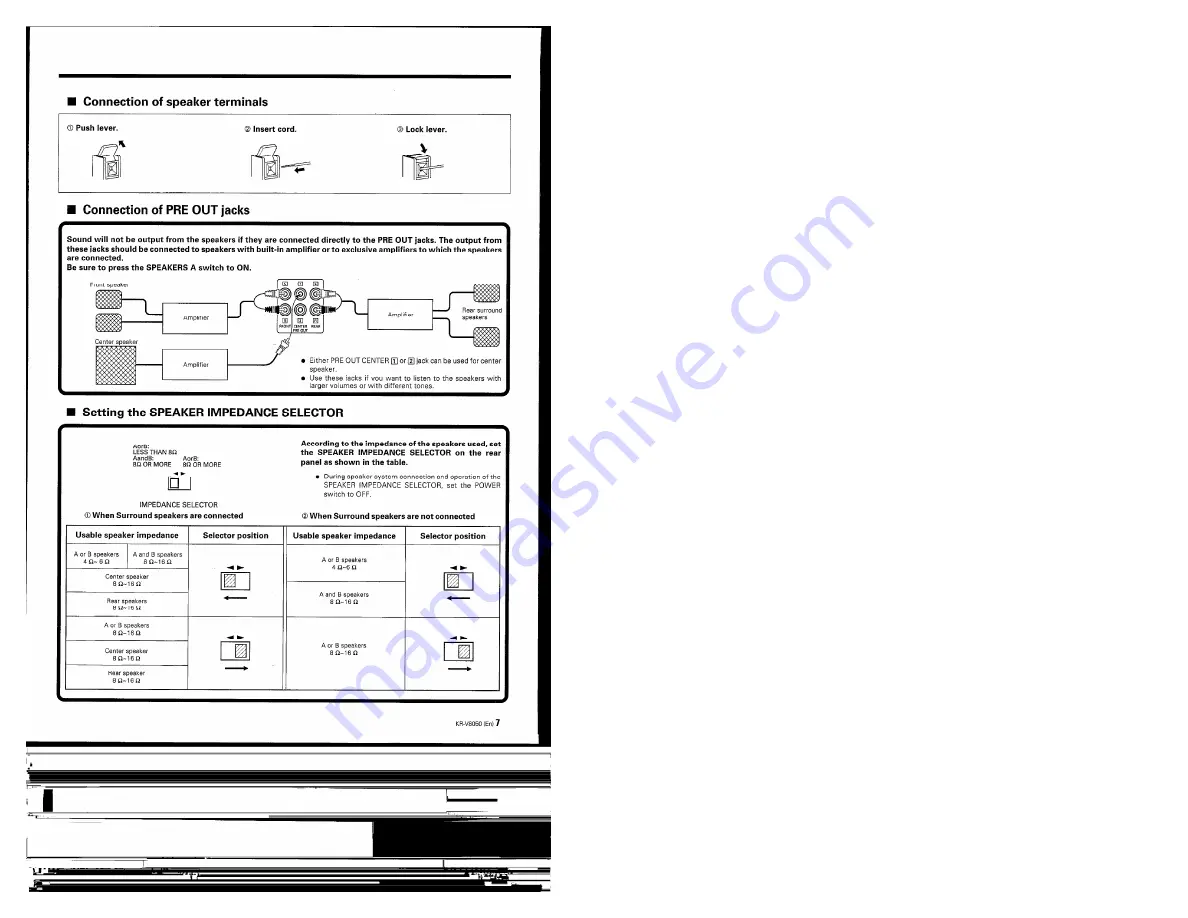 Kenwood KR-V8050 Instruction Manual Download Page 7