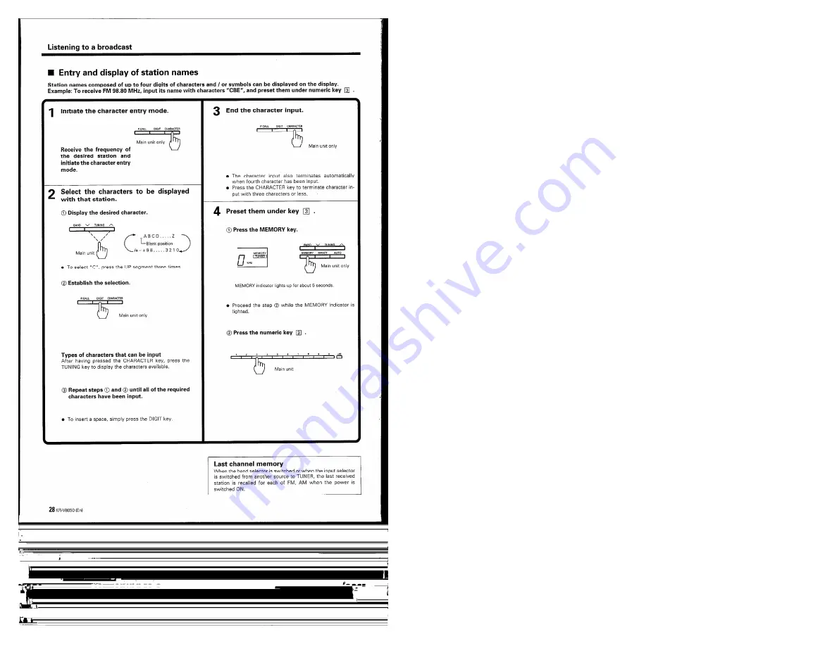 Kenwood KR-V8050 Instruction Manual Download Page 28