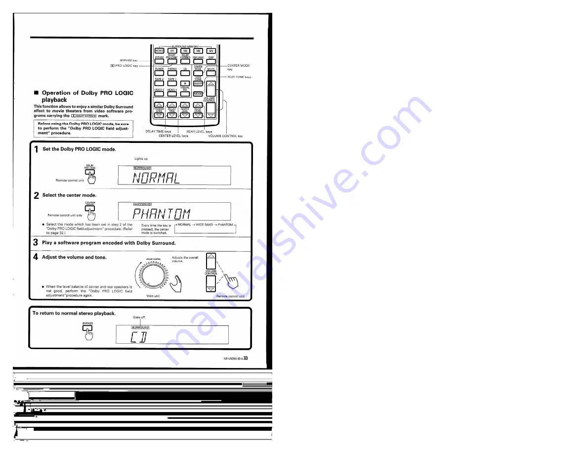 Kenwood KR-V8050 Скачать руководство пользователя страница 33