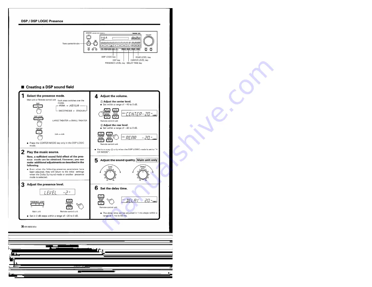 Kenwood KR-V8050 Instruction Manual Download Page 36