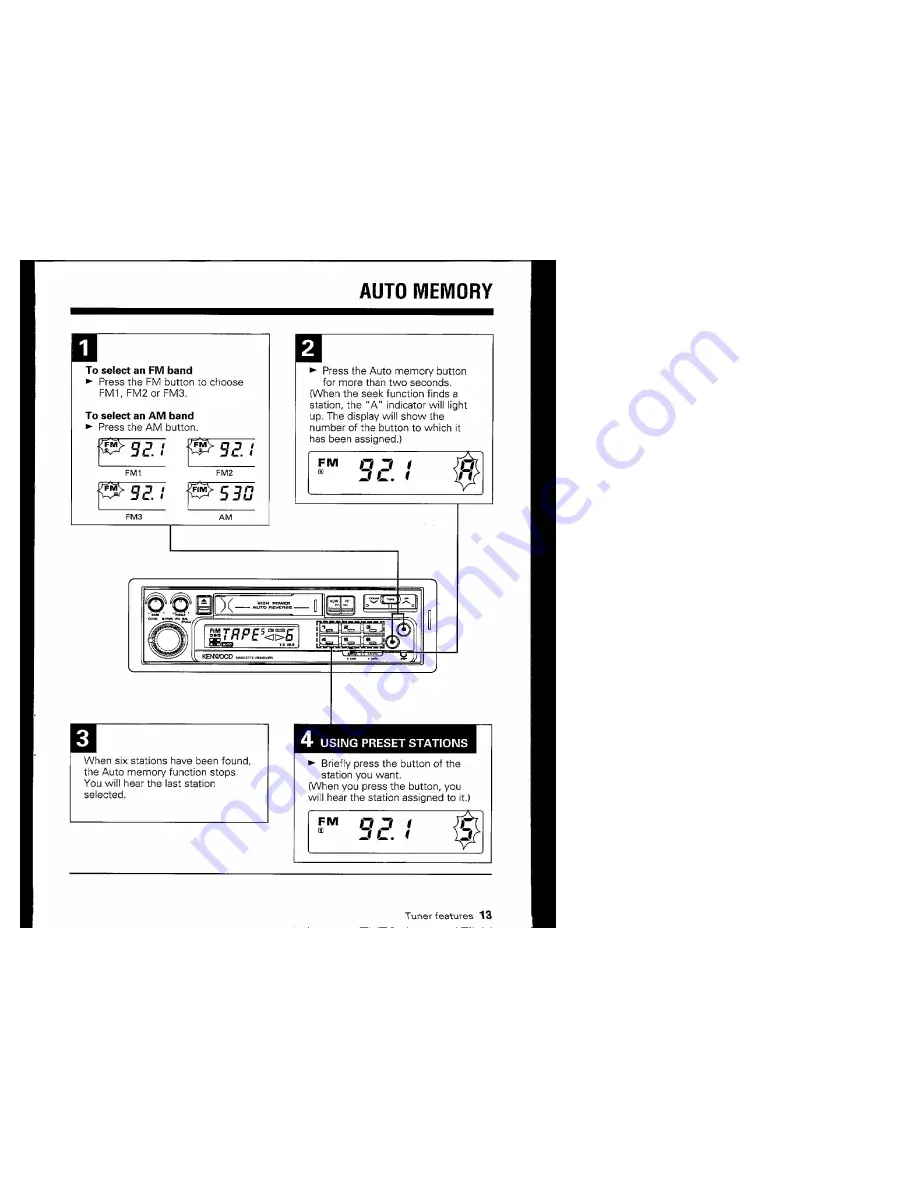 Kenwood KRC-160 Instruction Manual Download Page 13