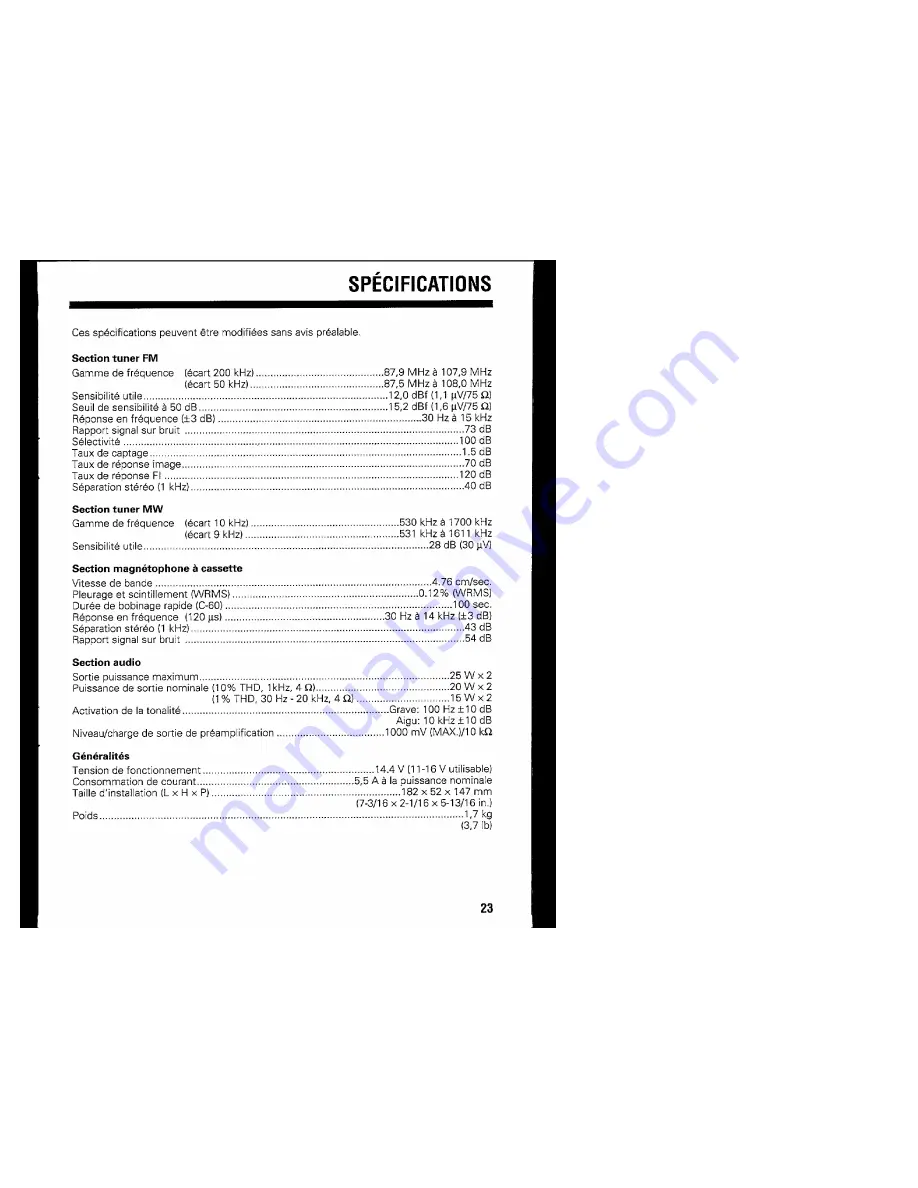 Kenwood KRC-160 Instruction Manual Download Page 47