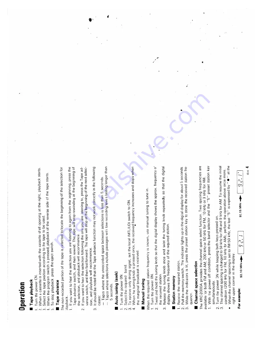 Kenwood KRC-2000A Instruction Manual Download Page 3