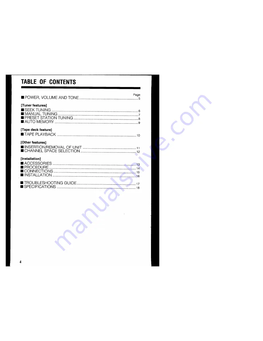 Kenwood KRC-240 Instruction Manual Download Page 4