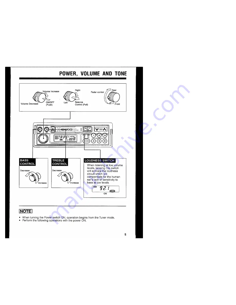 Kenwood KRC-240 Instruction Manual Download Page 5