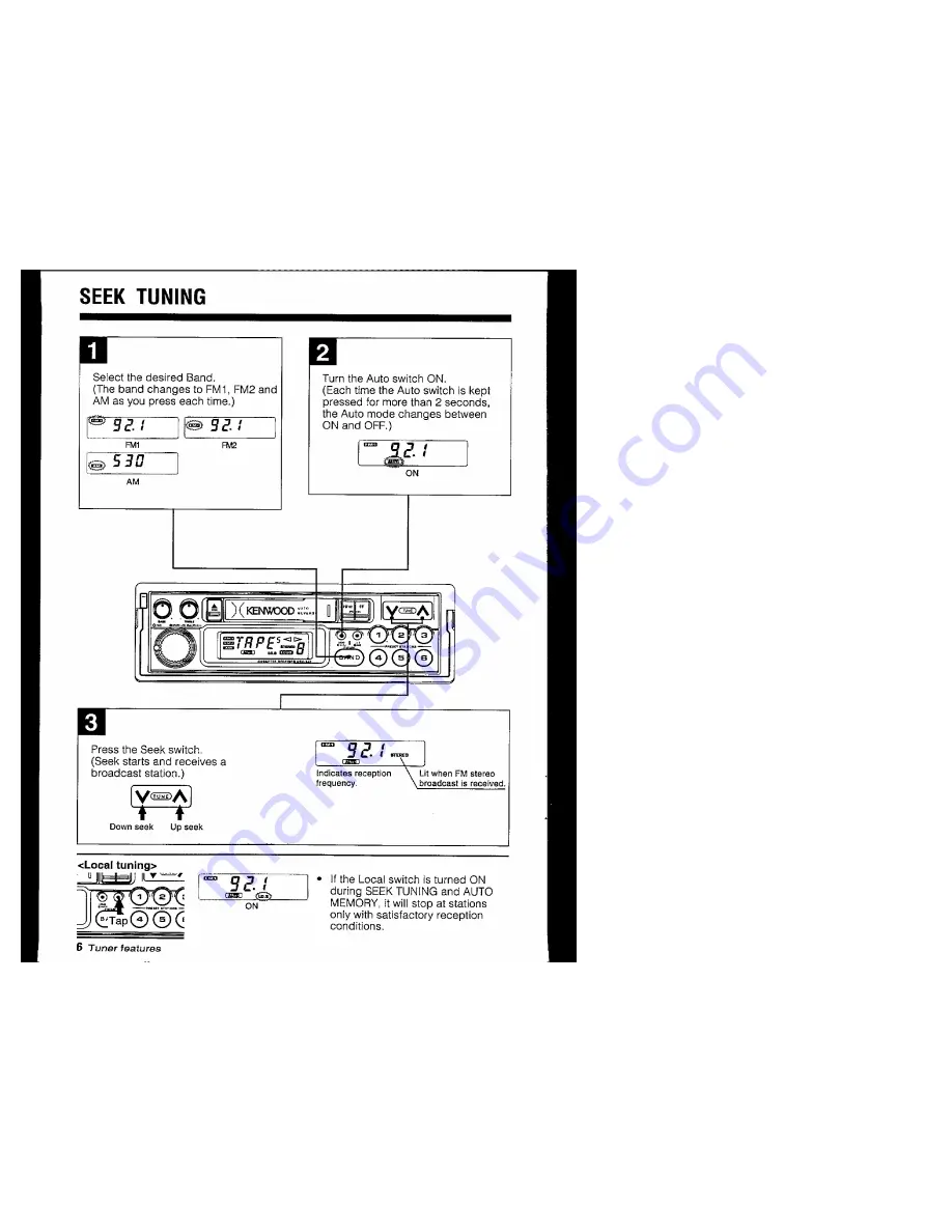 Kenwood KRC-240 Instruction Manual Download Page 6