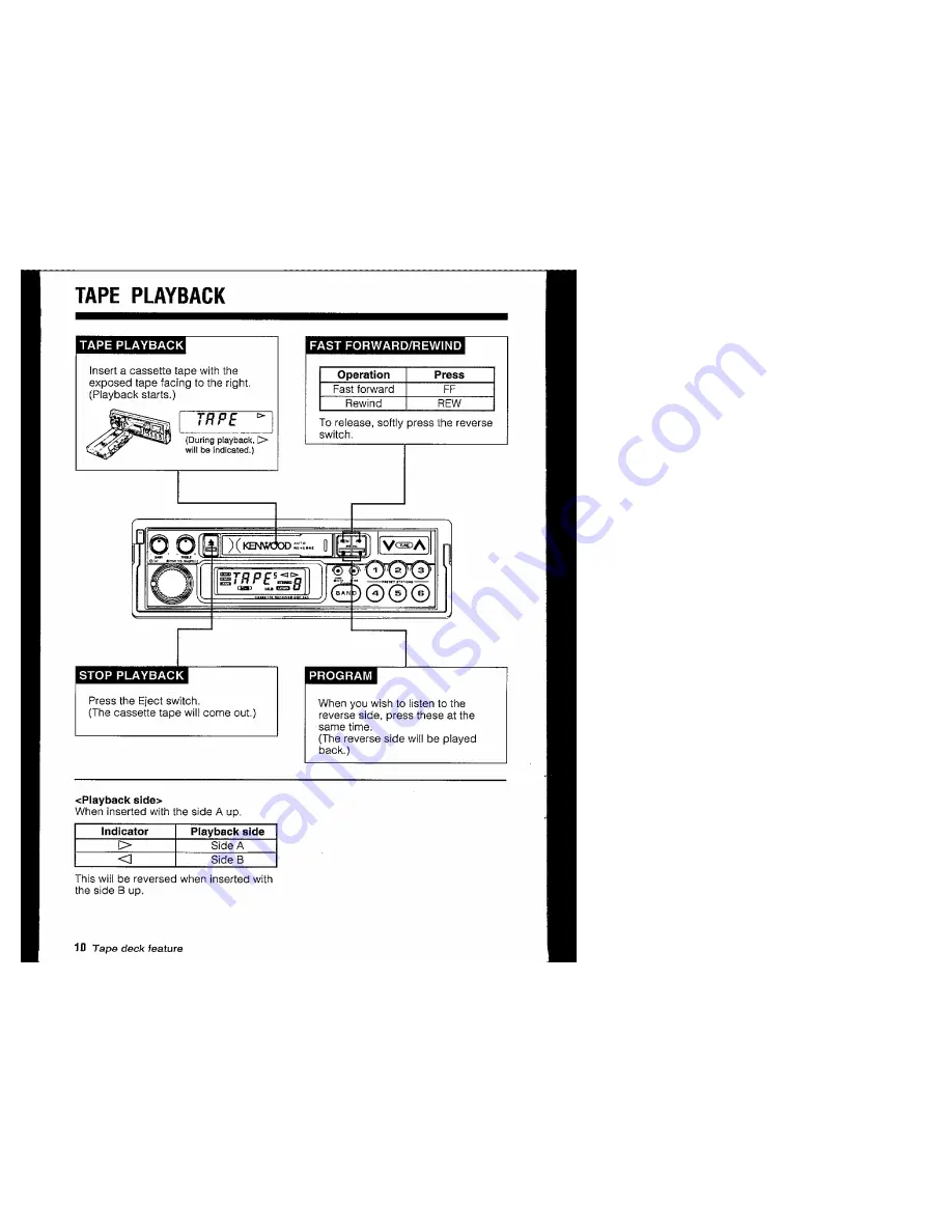 Kenwood KRC-240 Instruction Manual Download Page 10